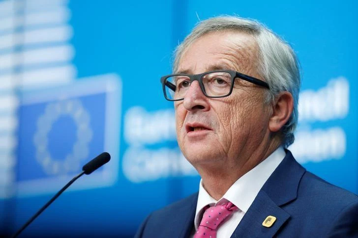 European Commission President Jean-Claude Juncker addresses a news conference during a European Union leaders summit in Brussels, Belgium, on December 15, 2016. (File photo by Reuters)