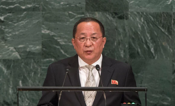 Ri Yong Ho, Minister for Foreign Affairs of the Democratic People's Republic of Korea. (UN Photo)