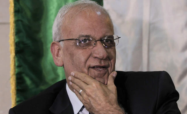 Former Palestinian chief negotiator Saeb Erekat. (AFP)