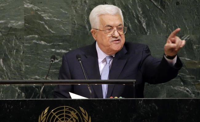 In this Sept. 20, 2017 file photo, Palestinian President Mahmoud Abbas speaks during the United Nations General Assembly at UN headquarters. (AP Photo/Seth Wenig, File)