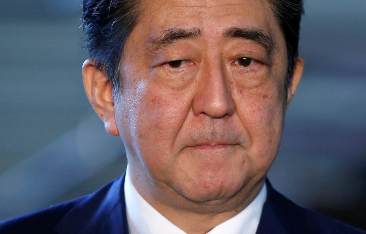 Japan’s Prime Minister Shinzo Abe speaks to media after North Korea’s missile launch, at his official residence in Tokyo, Japan, September 15, 2017. (File photo by Reuters)
