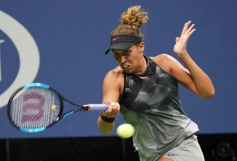 Madison Keys, seen in action during the 2017 US Open tournament in New York on September 2, 2017. (File photo by AFP)