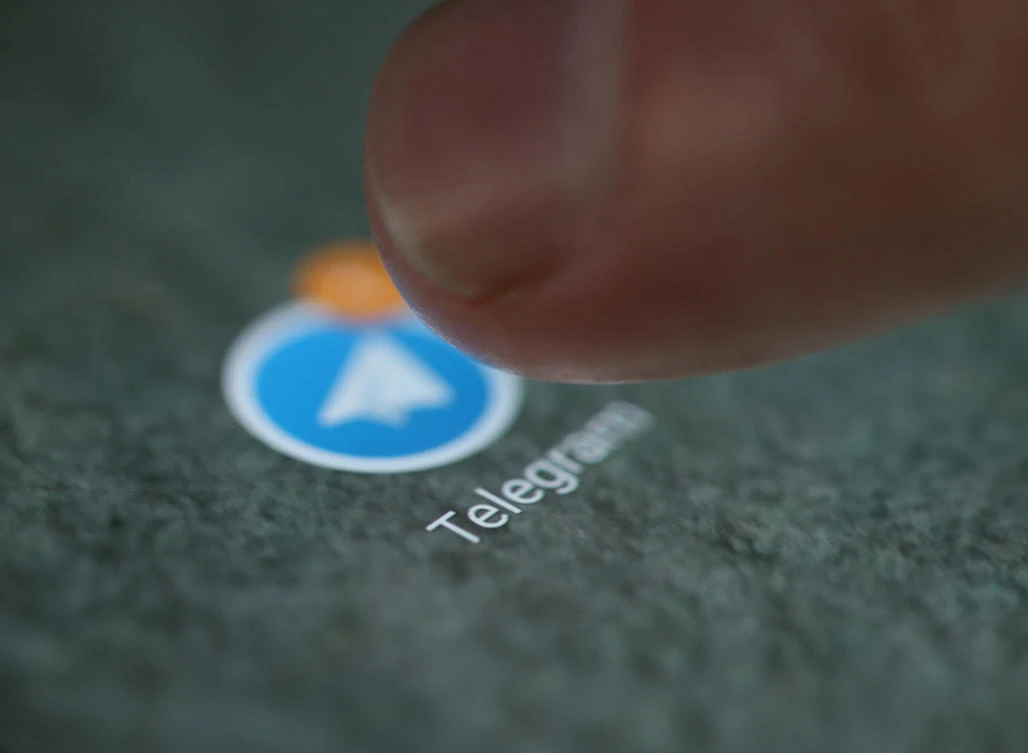 The Telegram app logo is seen on a smartphone in this picture illustration taken September 15, 2017. (REUTERS/Dado Ruvic/Illustration)