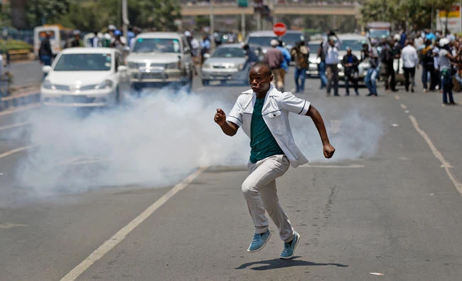 Kenya police tear gas protests over electoral commission