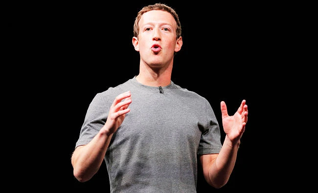 In this Feb. 21, 2016, file photo, Facebook CEO Mark Zuckerberg speaks during the Samsung Galaxy Unpacked 2016 event on the eve of this week's Mobile World Congress wireless show, in Barcelona, Spain. (AP)