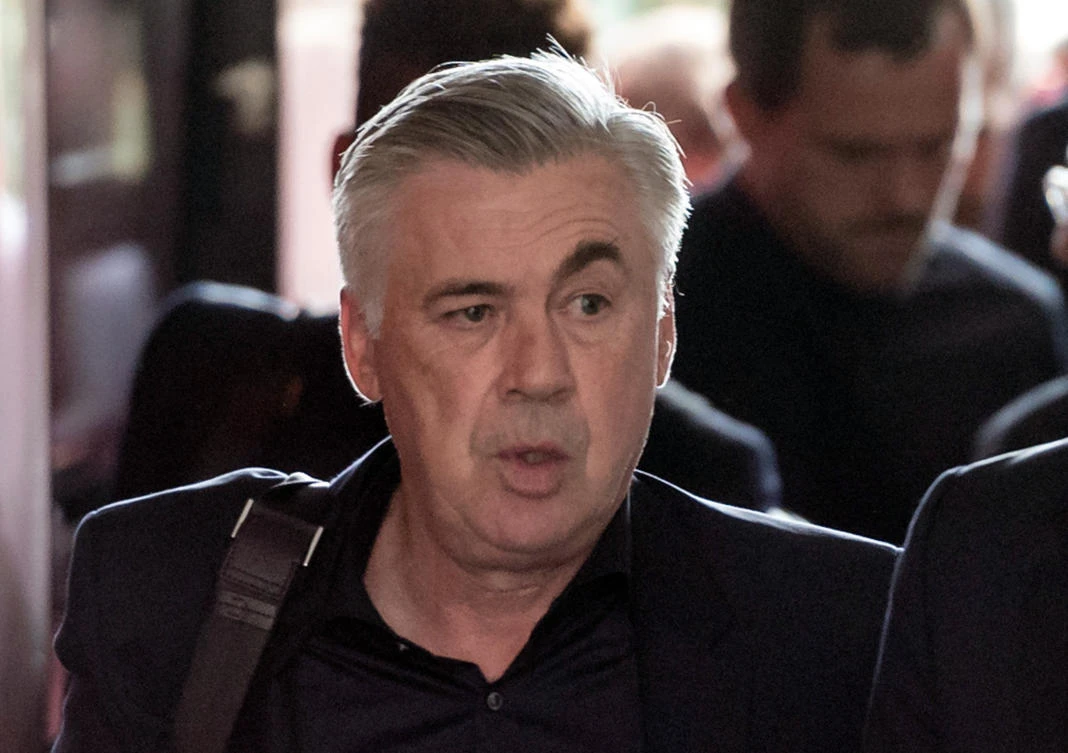 Italian football coach Carlo Ancelotti arrives at the training grounds of German first division Bundesliga football club FC Bayern Munich in Munich, southern Germany on September 28, 2017. (AFP)