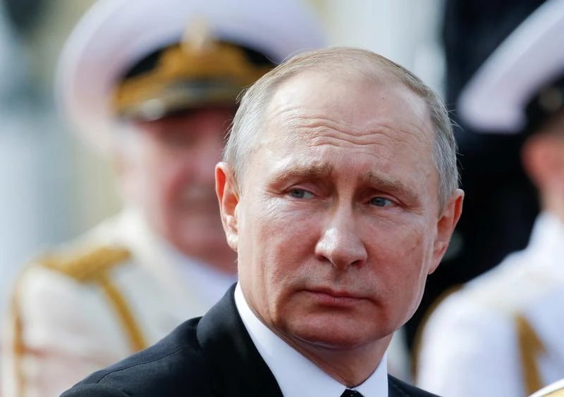 Russian President Vladimir Putin in St. Petersburg, Russia, July 30, 2017. (REUTERS)