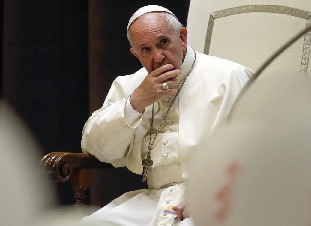 In this file photo, Pope Francis attends an audience in the Paul VI Hall at the Vatican, on Saturday, June 3, 2017. (File photo by AP)