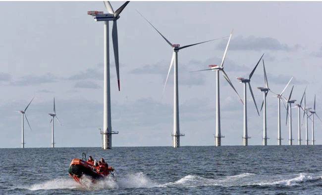 Offshore windmills in the North Sea near the village of Blavandshuk near Esbjerg, Denmark. (AP file photo)