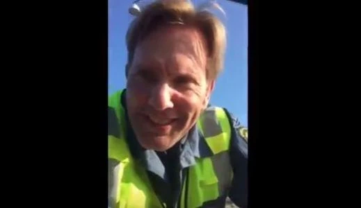 Abu Kevin, the Swedish security guard that speaks Arabic. (YouTube)