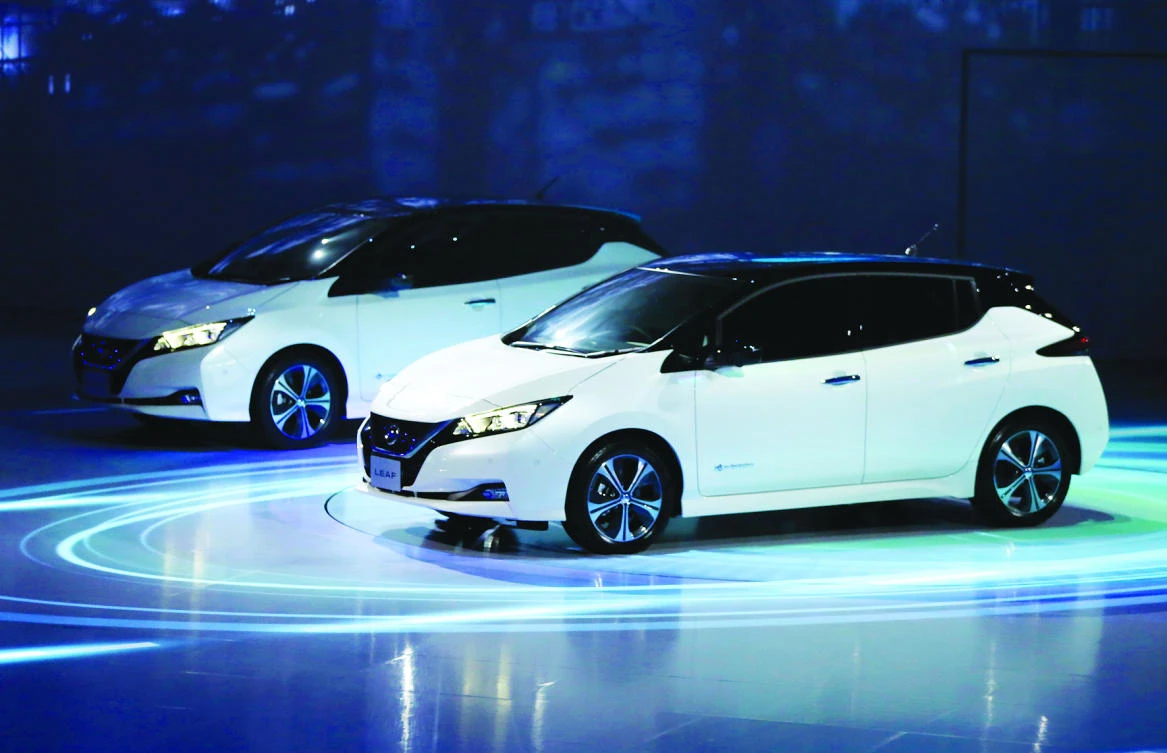 Nissan's new Leaf electric car goes farther on a charge and comes with autonomous drive technologyand single-pedal driving. (AP)