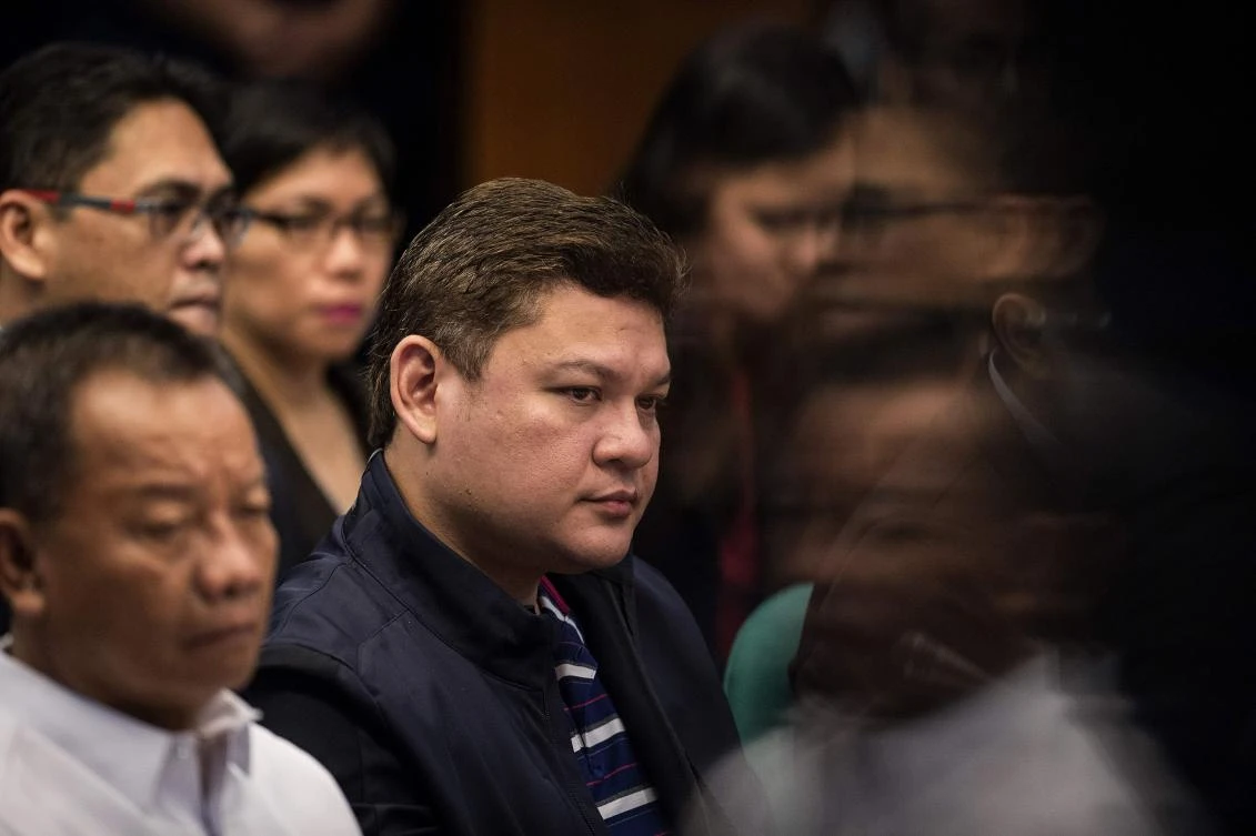 Davao City Vice Mayor Paolo Duterte (C), son of Philippine President Rodrigo Duterte, attends a senate hearing in Manila on September 7, 2017. (AFP)