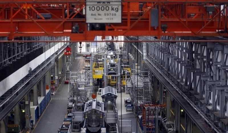 A breakdown of the data showed factories churned out more intermediate goods in July while production of capital goods and consumer goods fell slightly. (Reuters)