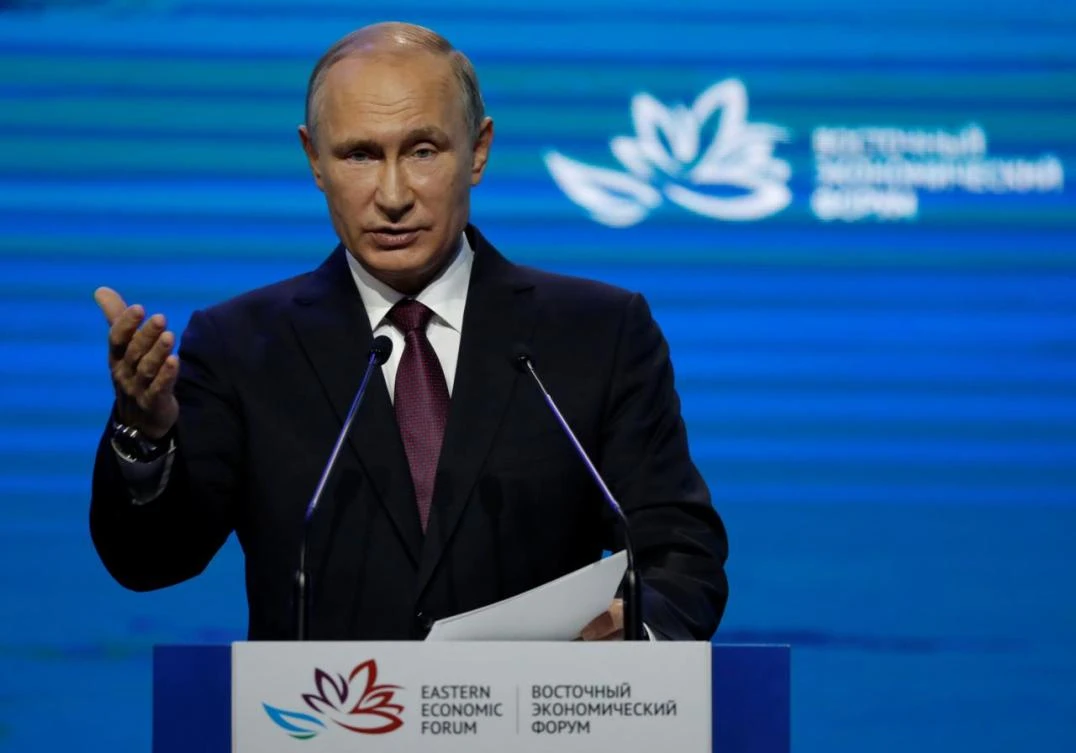 Russian President Vladimir Putin delivers a speech during a session of the Eastern Economic Forum in Vladivostok, Russia September 7, 2017. (REUTERS)