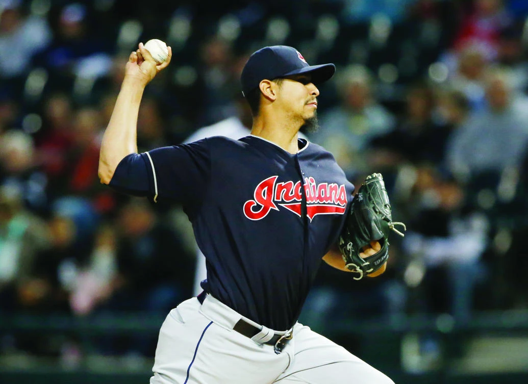 Indians run streak to 14 games on Carrasco three-hitter