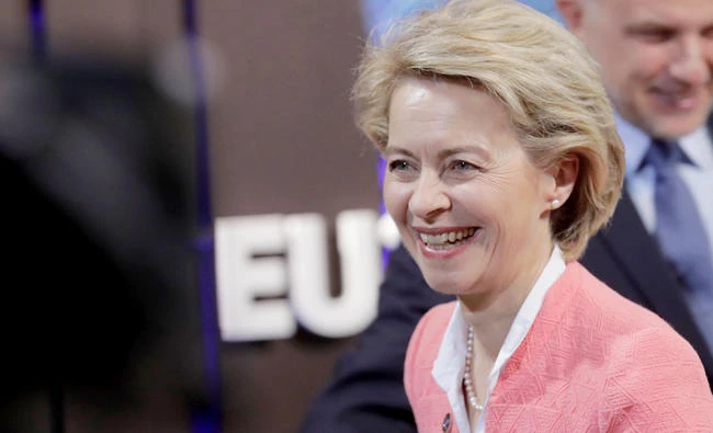 Germany's Minister of Defence Ursula von der Leyen attends European Union Defence Ministers informal meeting in Tallinn, Estonia on September 7, 2017. (Reuters)