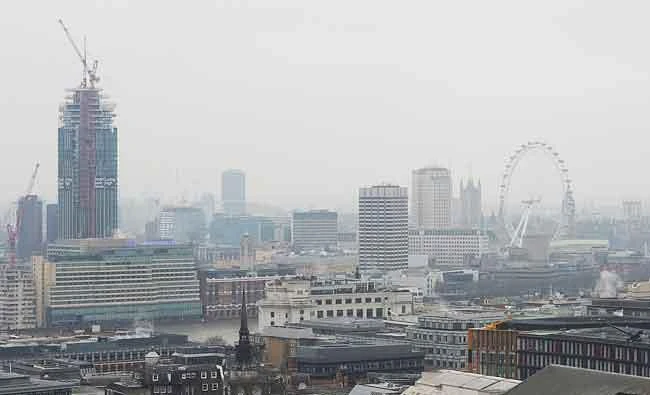 A general view shows buildings in central London, in this March 19, 2015 file photo. (AFP)