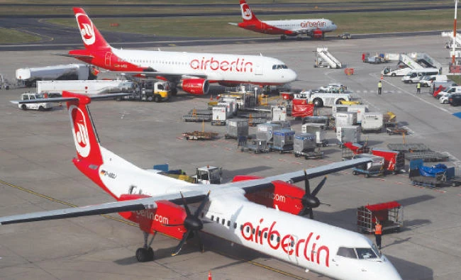 Air Berlin has been kept aloft by a hastily agreed €150 million loan from the German government. (Reuters)
