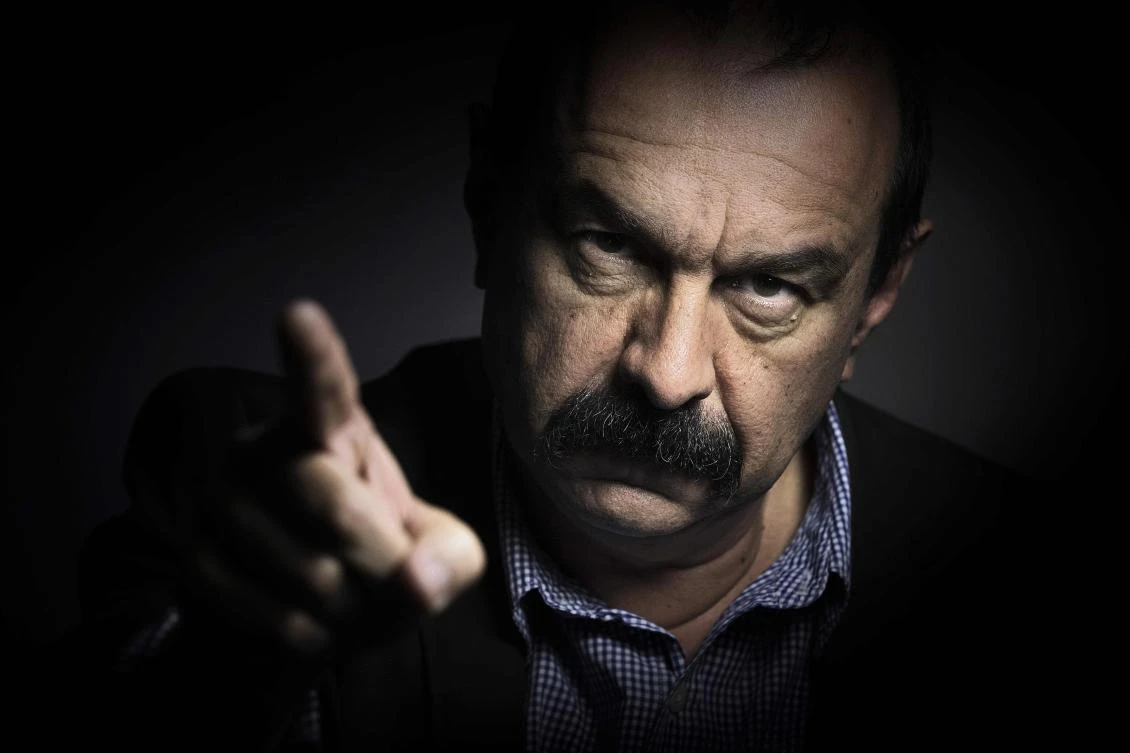 Secretary-General of the General Confederation of Labour (CGT) French worker's union, Philippe Martinez. (AFP)