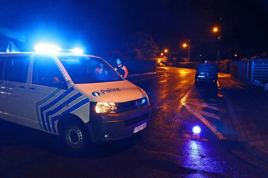 Police work at the Luingne Cemetery in Mouscron where the city’s mayor Alfred Gadenne was found dead, on September 11, 2017. (File photo by AFP)