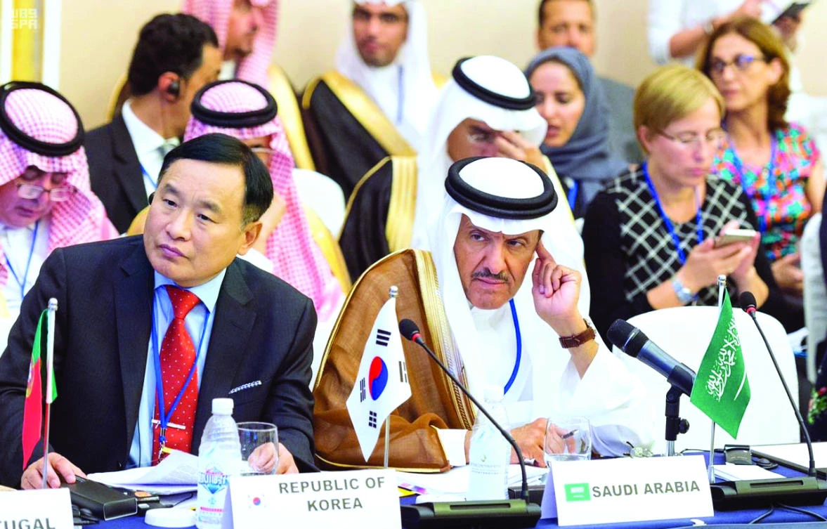 SCTH President Prince Sultan bin Salman attends the press conference in Chengdu on Tuesday. (SPA)