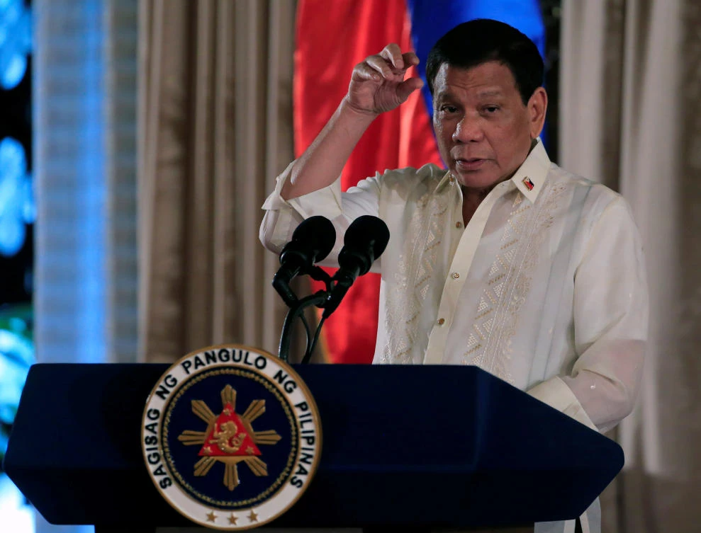 Philippine President Rodrigo Duterte. (Reuters)