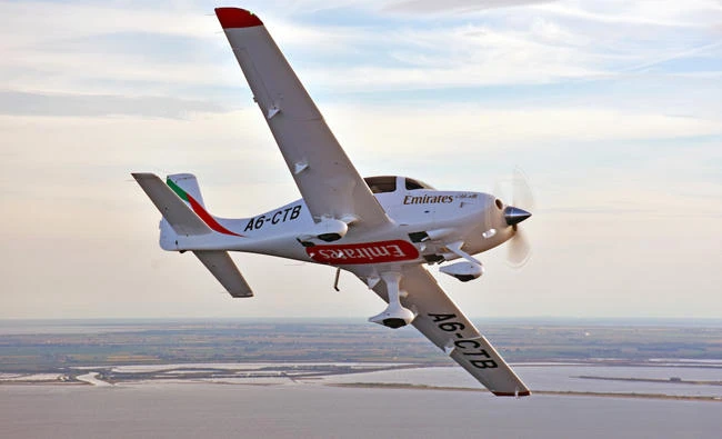 The new Cirrus SR22 G6 training aircraft.