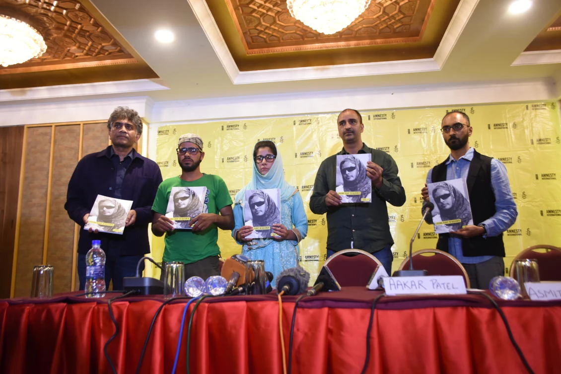 Aakar Patel, executive director of Amnesty International, India, stressed the need for compensation for the victims of pellet-firing shotguns.