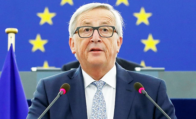 ‘The wind is back in Europe’s sails,’ said CommissionPresident Jean-Claude Juncker. (Reuters)
