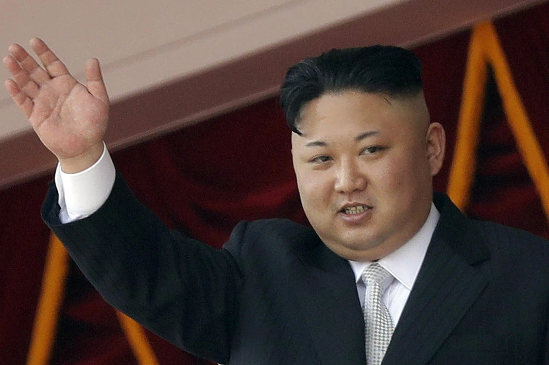 In this April 15, 2017, file photo, North Korean leader Kim Jong Un waves during a military parade in Pyongyang, North Korea. (AP)