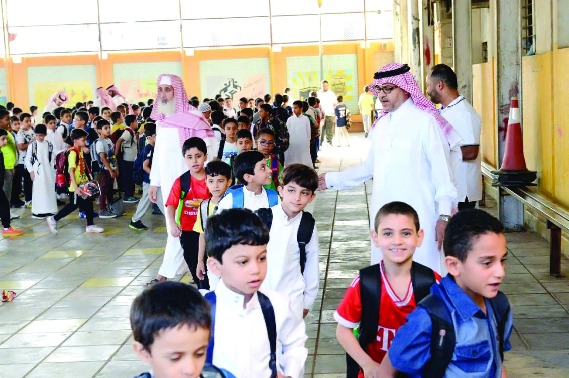 The new academic year 2017-18 kicked off on Sunday with more than 6 million students attended the first day of classes all over the Kingdom. (SPA)