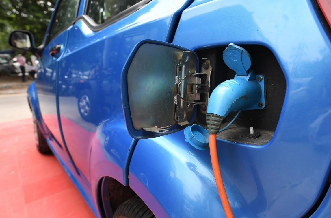 India plans to roll out nearly 100,000 battery-powered buses and autorickshaws in the coming weeks to set it on the road to make new vehicle sales all-electric by 2030. (AFP)