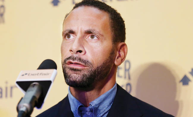 Rio Ferdinand during the press conference on Tuesday. (Reuters)