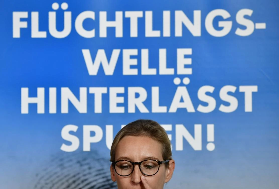 Above, Alice Weidel of Germany’s anti-Islam, anti-immigration AfD (Alternative fuer Deutschland) party. (AFP)