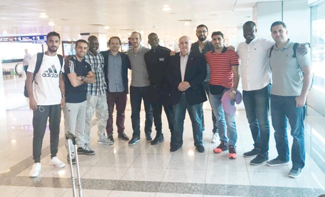 ICD football team after arriving in Slovenia. (AN photo)