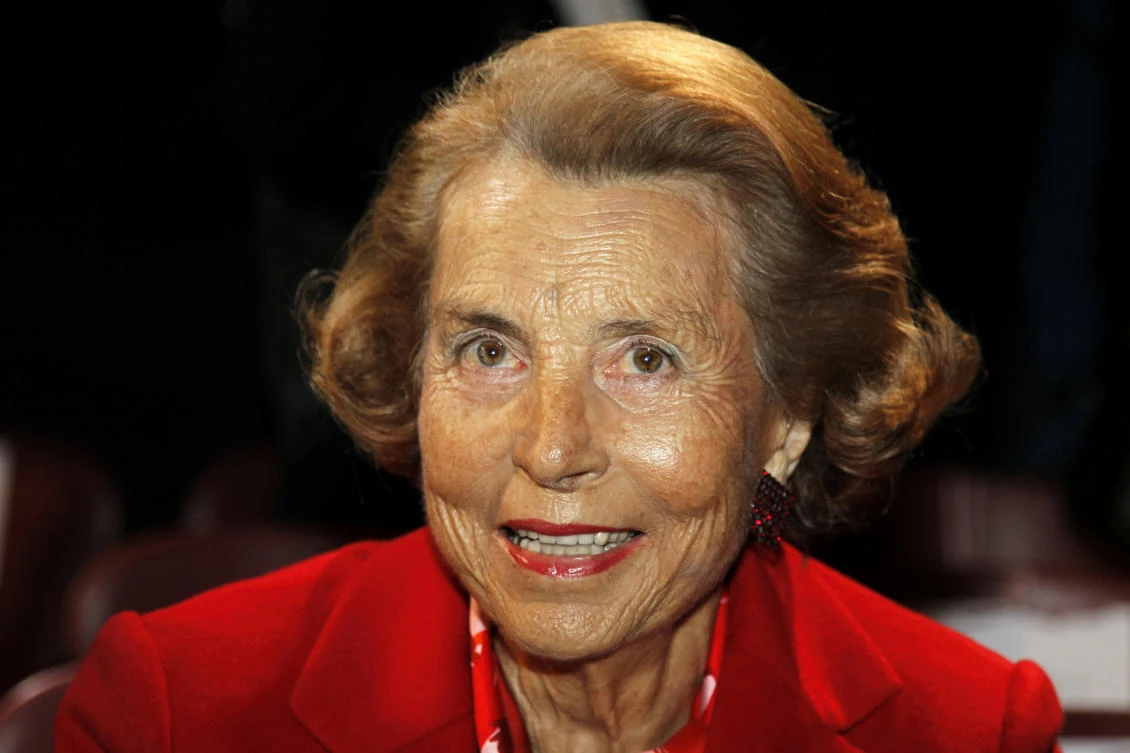 Liliane Bettencourt, heiress to the L'Oreal fortune, attends French designer Franck Sorbier's Haute Couture Spring-Summer 2011 fashion show in Paris, France, January 26, 2011. (REUTERS)
