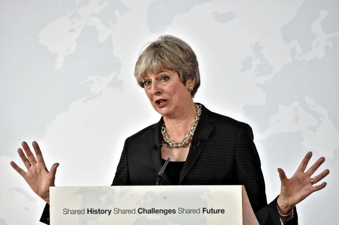 British Prime Minister Theresa May. (Reuters)