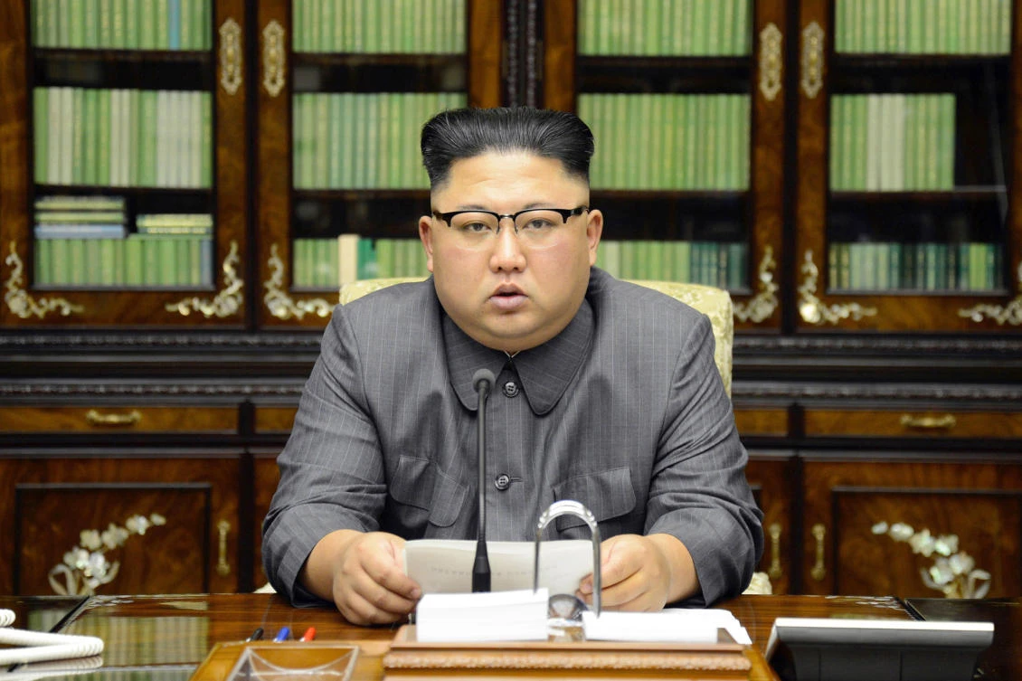 North Korean leader Kim Jong Un. (Korean Central News Agency/Korea News Service via AP)