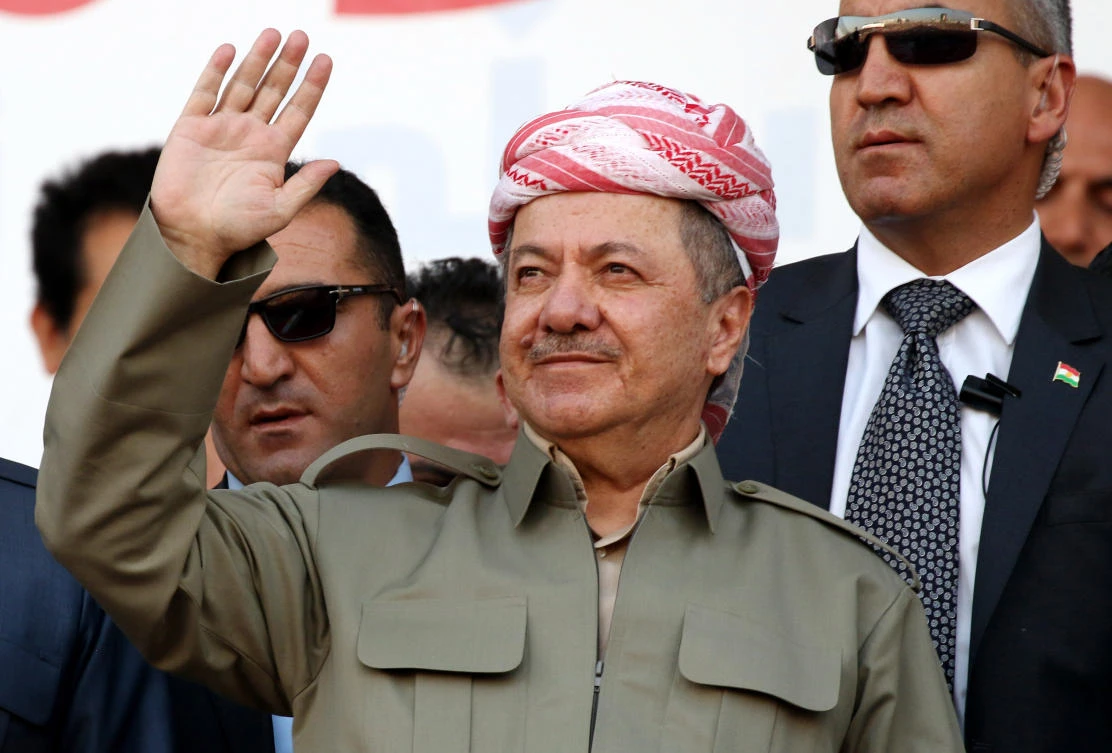 Iraqi Kurdish leader Massud Barzani delivers a speech during a rally to urge people to vote in the upcoming independence referendum in Irbil, the capital of the autonomous Kurdish region of northern Iraq, on September 22, 2017. (File photo by AFP)