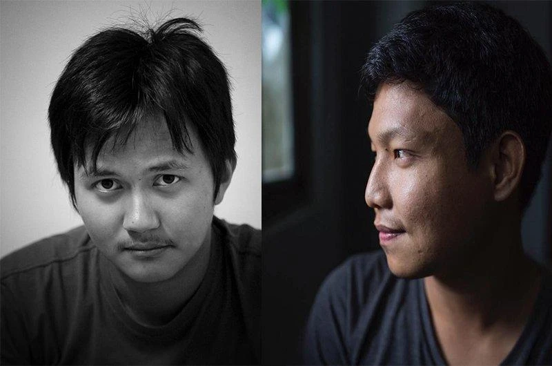 Myanmar Journalists Minzayar Oo, left, and Hkun Lat, who were detained in Bangladesh. (Photo courtesy: social media)