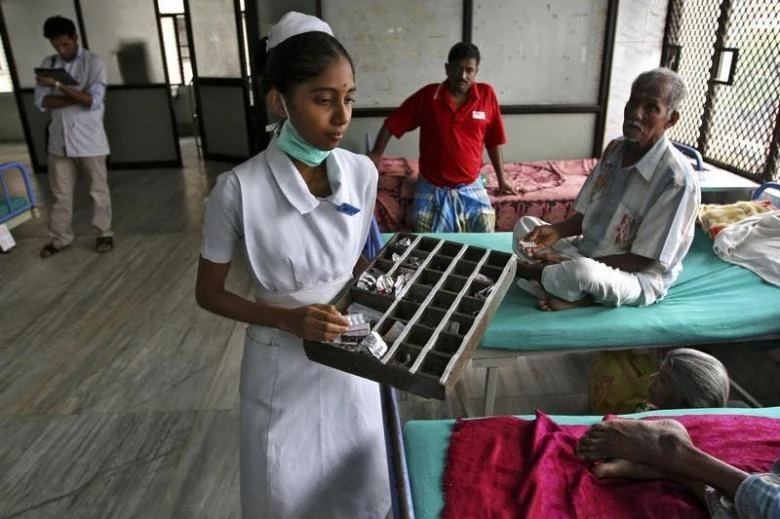 India spends roughly one percent of its gross domestic product on health care, among the lowest in the world, and this has resulted in a broken public health care system that few trust. (Reuters)