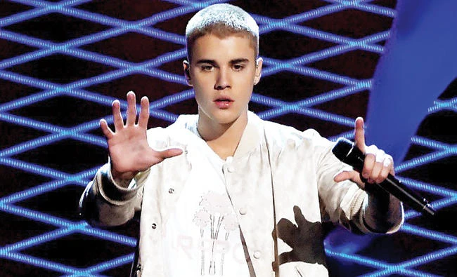 Canadian singer Justin Bieber