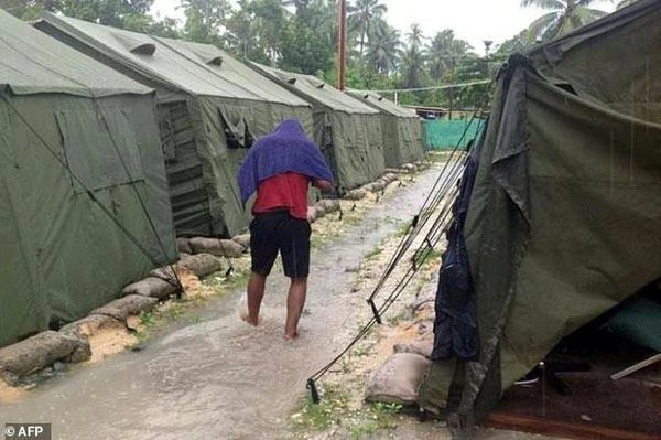 An asylum-seeker being held on one of Australia’s remote Pacific island camps was found dead. (File photo by AFP)