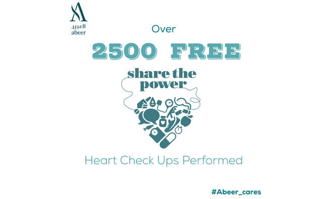 Over 2,500 free heart screenings performed
