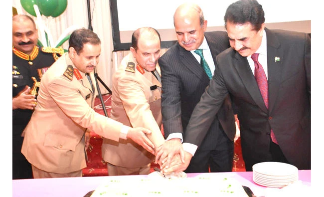 The reception was attended by senior Saudi officials, diplomats and members of the Pakistani community in Riyadh.