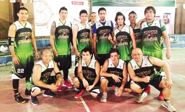 Jeddah Warriors after beating Blazers in their last elimination round game. (AN photo)