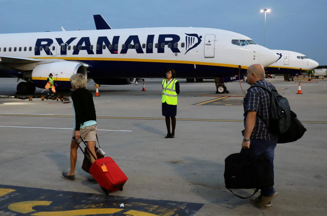 Ryanair last month was forced to cancel 20,000 flights up to March, mainly owing to a shortage of pilots. (Reuters)
