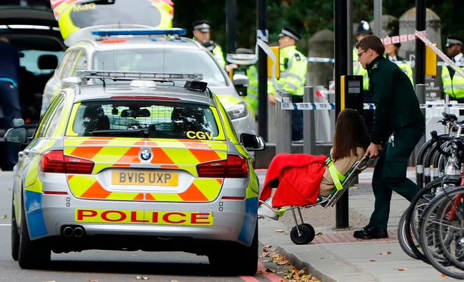 Police detain man after 11 injured in car incident near London museum, terrorism ruled out