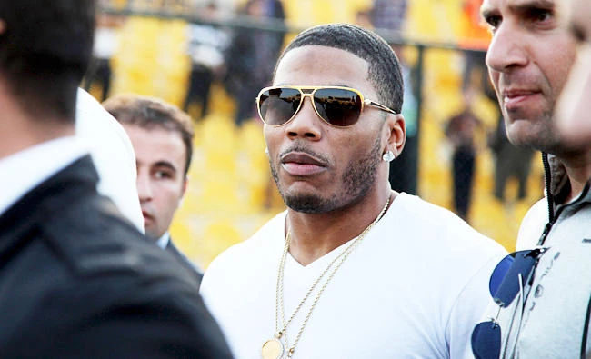 In March 13, 2015, file photo, rapper Nelly approaches the stage for a concert in Irbil, northern Iraq. (AP)