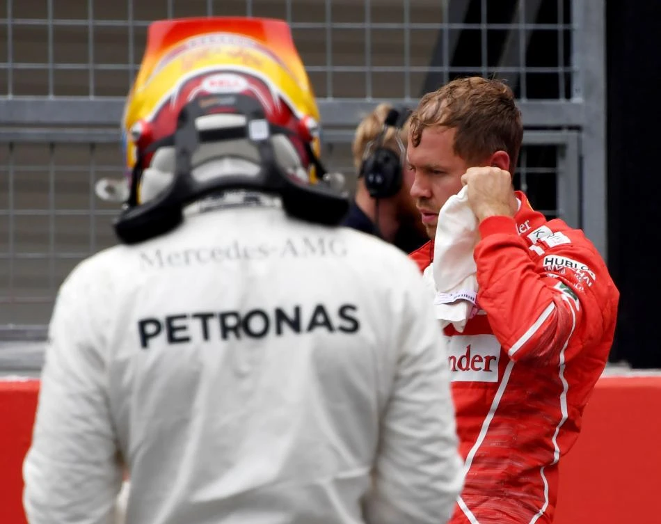 Ferrari’s Sebastian Vettel was forced to retire from the Japanese Grand Prix with engine trouble after just four laps. (AFP)